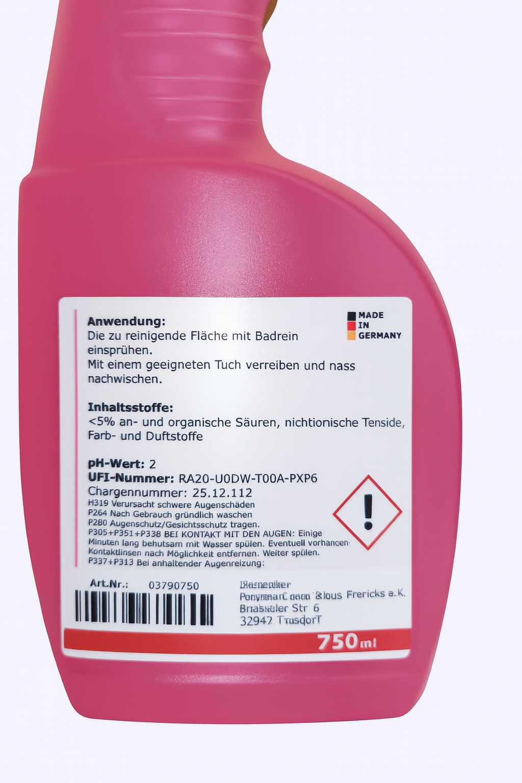 Badrein Gebrauchsfertig